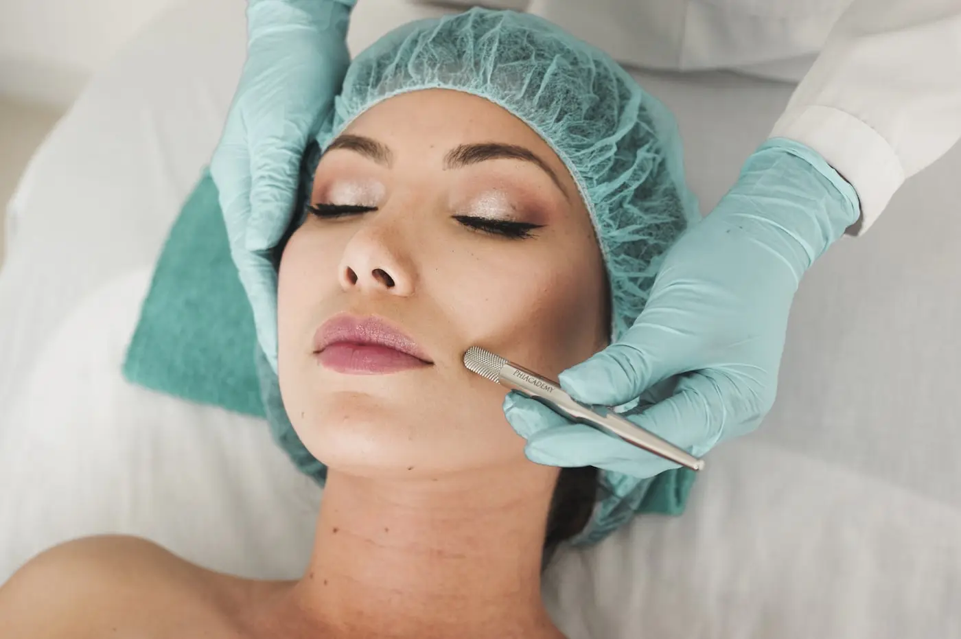 Close-up of skincare being applied at Levirgo Aesthetics Clinic, near Earl’s Court